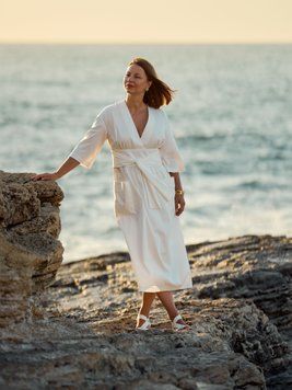 СУКНЯ З ІТАЛІЙСЬКОЇ БАВОВНИ З ПІДКЛАДОМ &laquo;LEGAME&raquo; НІЖНО-МОЛОЧНА dcolemoxs фото
